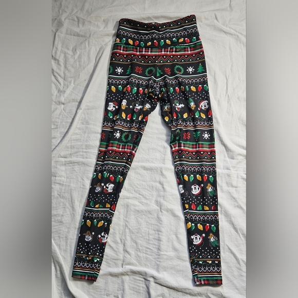 Disney Holiday Mickey Mouse & Friends Fair Isle Leggings - Picture 2 of 4